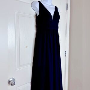 NWT LuLus black long maxi gown dress size M